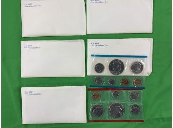 1974 US Mint Uncirculated Coin Set- 5 Sets