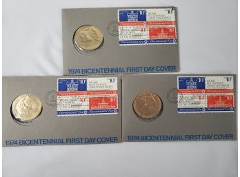 1973 Bicentennial First Day Cover Coin- 3 Sets