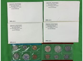 1970 Treasury Department Uncirculated Coin Set- 4 Sets