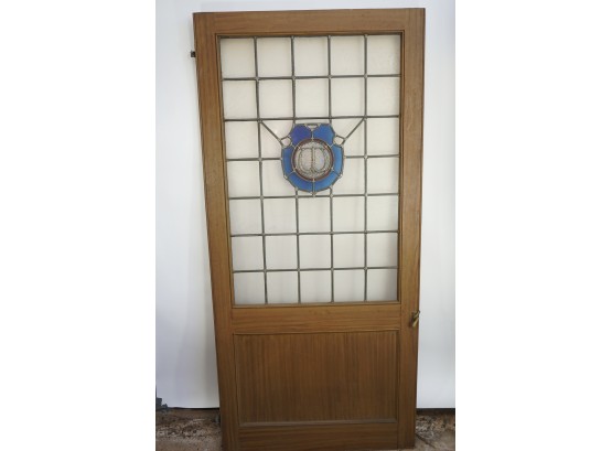Vintage 1930s Stained Glass Door-2 (view Photos And Description)