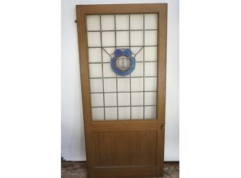 Vintage 1930s Stained Glass Door-2 (view Photos And Description)