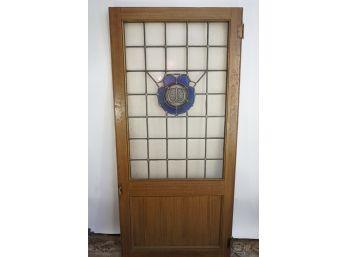 Vintage 1930s Stained Glass Door -1 (view Description)