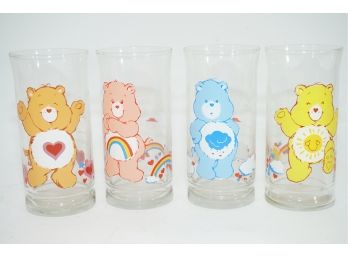 Group Of 4 Care Bear Glasses
