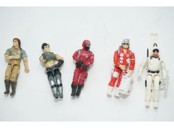 Vintage Group Of 5 80s GI Joes Including Rescue Figure