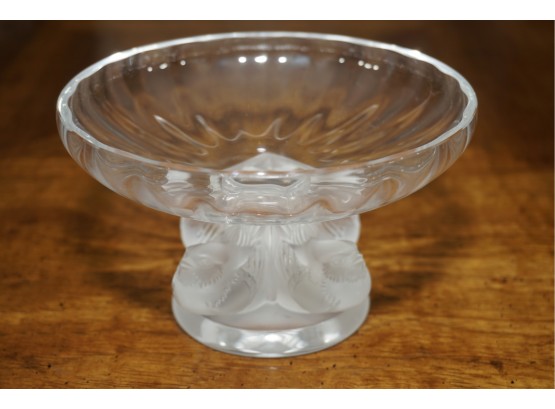 Vintage Lalique Crystal 'bird Head' Candy Dish Made In France