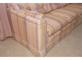 Funky Vintage Pink Plaid Sofa