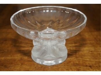 Vintage Lalique Crystal 'bird Head' Candy Dish Made In France