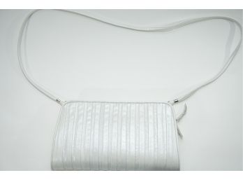 Vintage White Leather Handbag