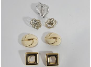 Lot Of Vintage Costume Jewelry Earrings
