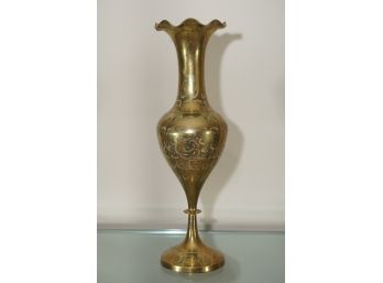 Finely Detailed Brass Vase Made In India