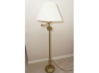 Cantilever Brass Arm  Floor Lamp
