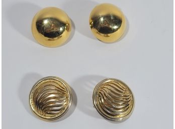 Set Of 'gold' Earrings Costume Jewelry