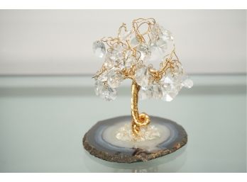 Unique Wire Tree With Plastic Crystal Drop Ornaments