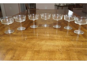 Set Of 7 Crystal Dessert Glasses-1
