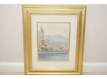 Framed Print Of 'city On The River'