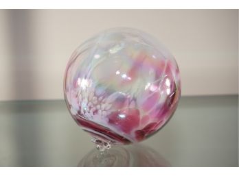 Swirl Glass Hand Painted Ball