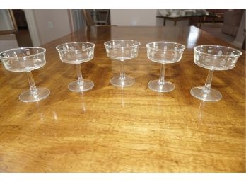 Set Of 5 Crystal Dessert Glasses-2