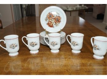 Mountain Wood Royal Domino Collection China Set 13 Pieces