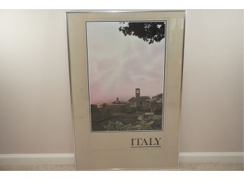 Vintage ' Italy' Framed Poster