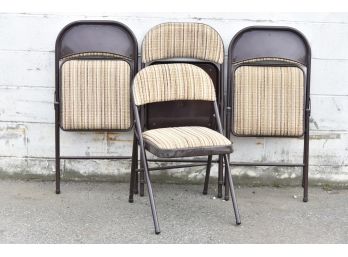 Set Of 4 Vintage Folding Chairs