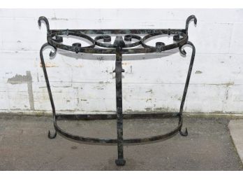 Wrought Iron Console Table Frame