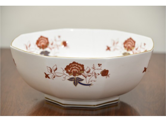 Antique Royal Crown Derby Porcelain Octagonal Bowl