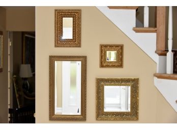 Collection Of Four Gold Gilt Wall Mirrors