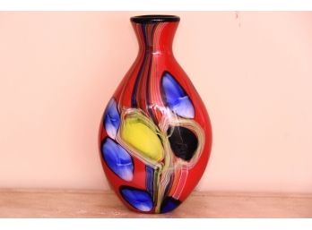 Stunning Heavy Art Glass Vase