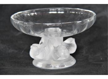Glass Lalique Dish Made In France