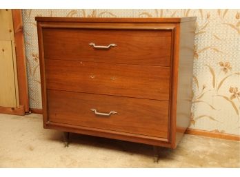 A MCM Chest Of Drawer With Walnut Veneer Finish