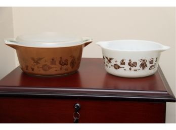 Vintage Pyrex Dishes With Lids