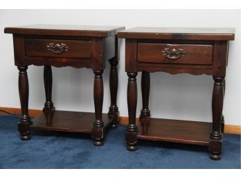 A Pair Of Ethan Allen Side Tables