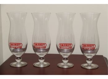 A Collection Of Vintage Smirnoff  Frozen Drink Glasses