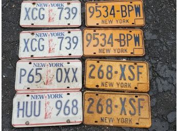 A Vintage Collection Of License Plates