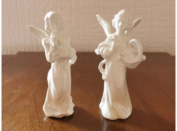 A Pair Of Gobel Angel Figurines