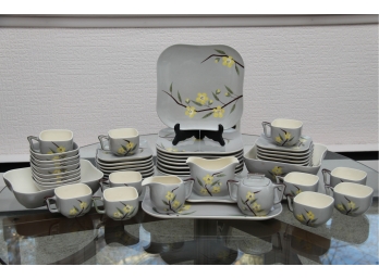 Large Hand Painted Full Luncheon Set 50 Pieces Total