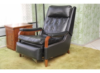 Mid Century Modern Black Stratolounger Recliner In The Style Of Milo Baughman
