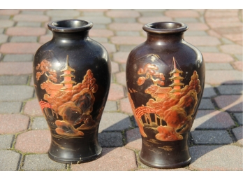 Pair Of Japanese Vases