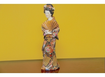 Large Porcelain Geisha Figurine
