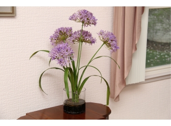 Large Faux Purple Flower Arrangement 26' Tall