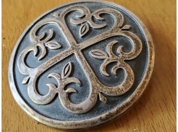 A Vintage Mexican Sterling Silver Brooch