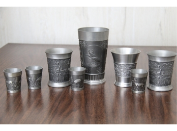 Collection Of Pewter Drinking Cups