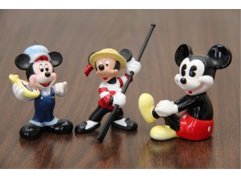 Trio Of Mickey Mouse Figurines