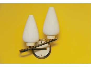 A Mid Century Modern Two Light Wall Sconce