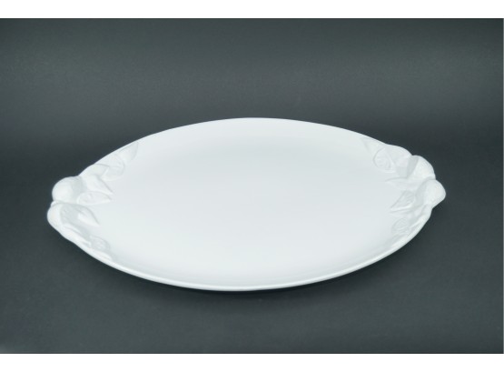 Extra Large White Ceramic Serving Tray