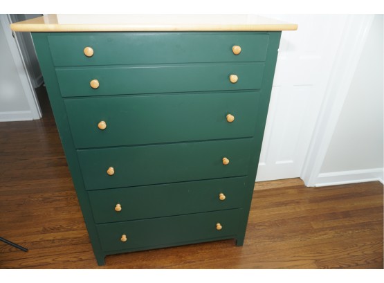A Stanley Furniture Green Wooden Dresser