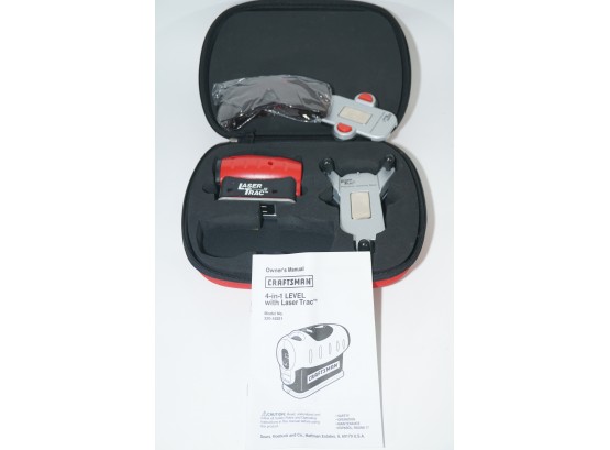 Craftsman 4-in-1 Level With Laser Trac Including Case, Mounting Base And Glasses