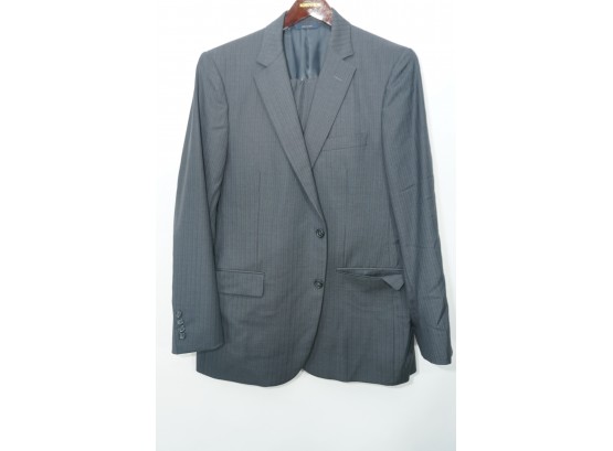 Brooks Brothers Grey Striped Suit Pants And Jacket Combo
