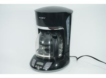 A Mr. Coffee 12 Cup Coffee Maker And Pot
