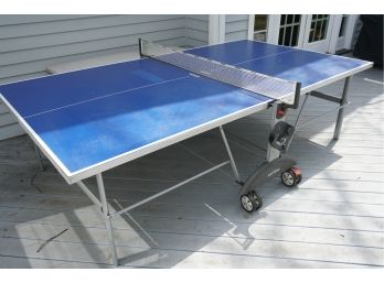 A Kettler Top Star Outdoor Table Tennis Table (see Description)